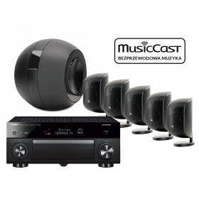 MusicCast RX-A2080 + 5 x M-1 + PV1D