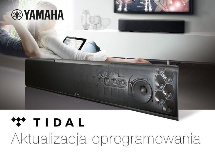 Soundbary Yamaha z obsługą serwisów muzycznych Tidal i Deezer