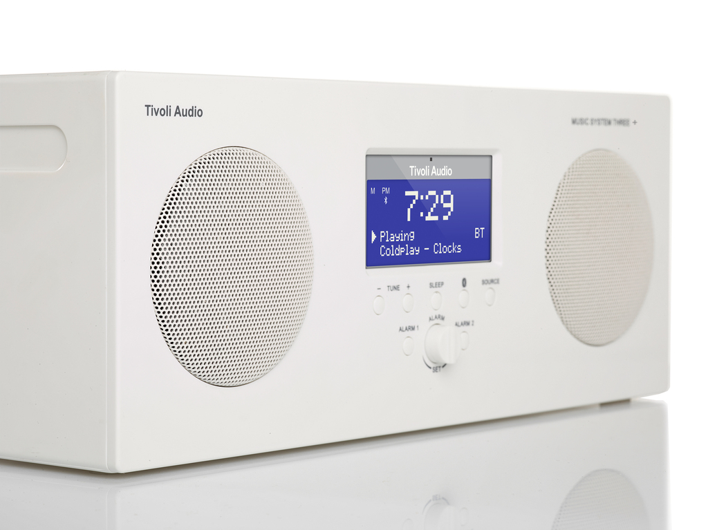 tivoli audio music system three + white, lifestyle picture