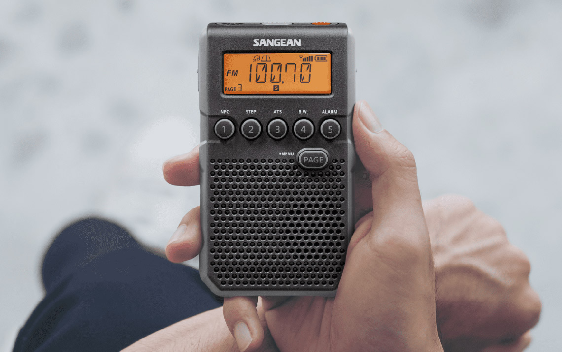 Sangean DT-800 AM / FM-RDS radio kieszonkowe